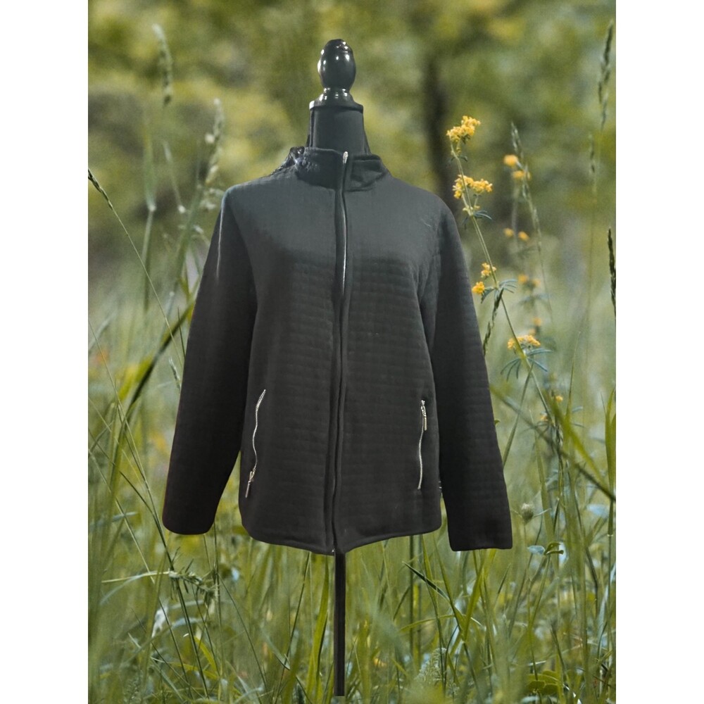 Karen Scott Black Sport lightweight Jacket, Size L